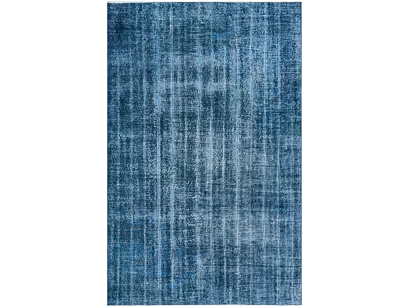 Tapis de laine 175x206 Bleu Ultra Vintage