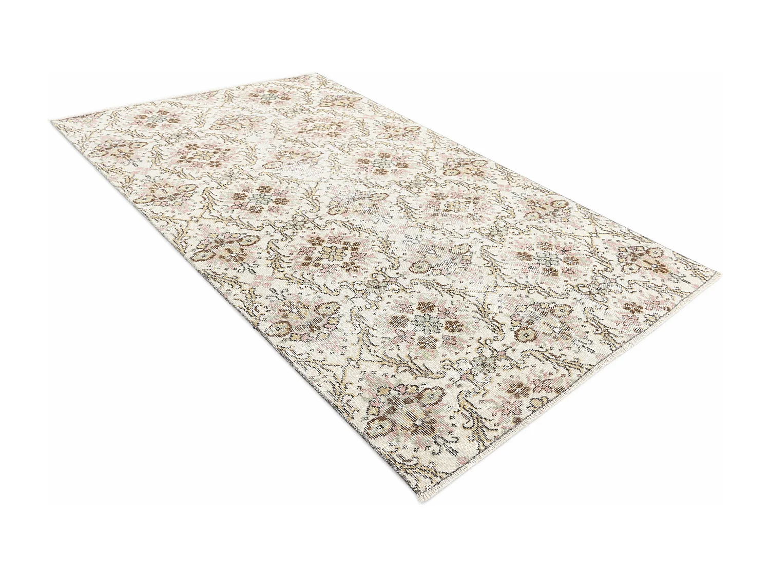 Wollteppich 122x216 Beige Ultra Vintage