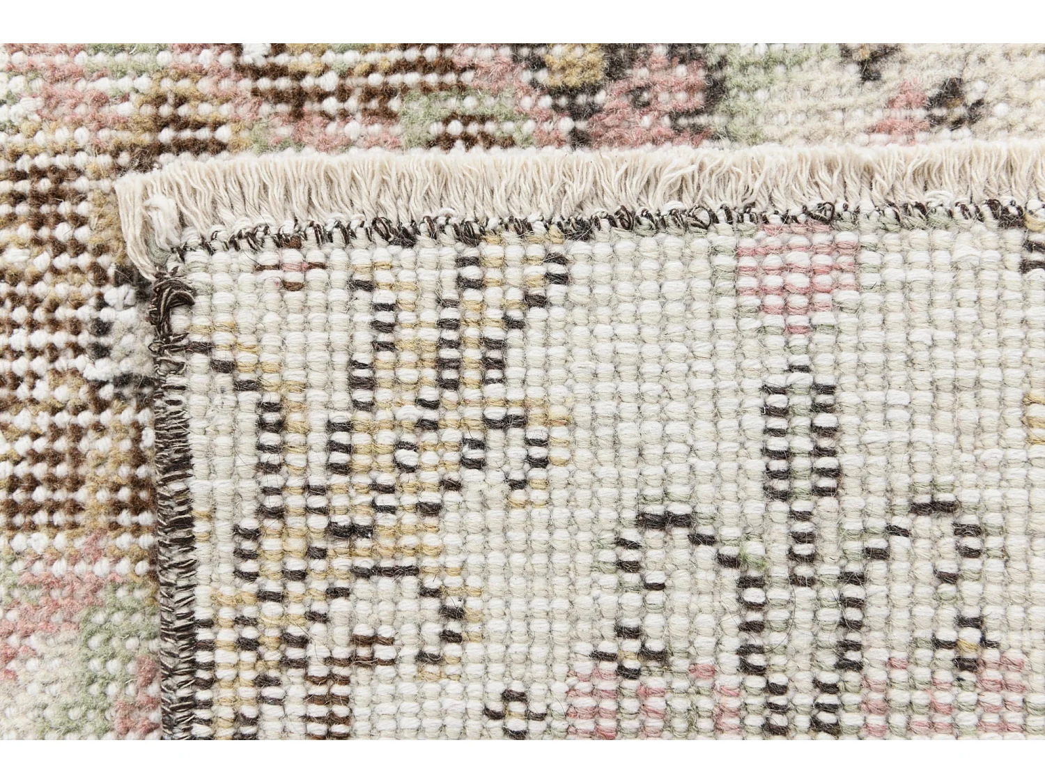 Wollteppich 122x216 Beige Ultra Vintage