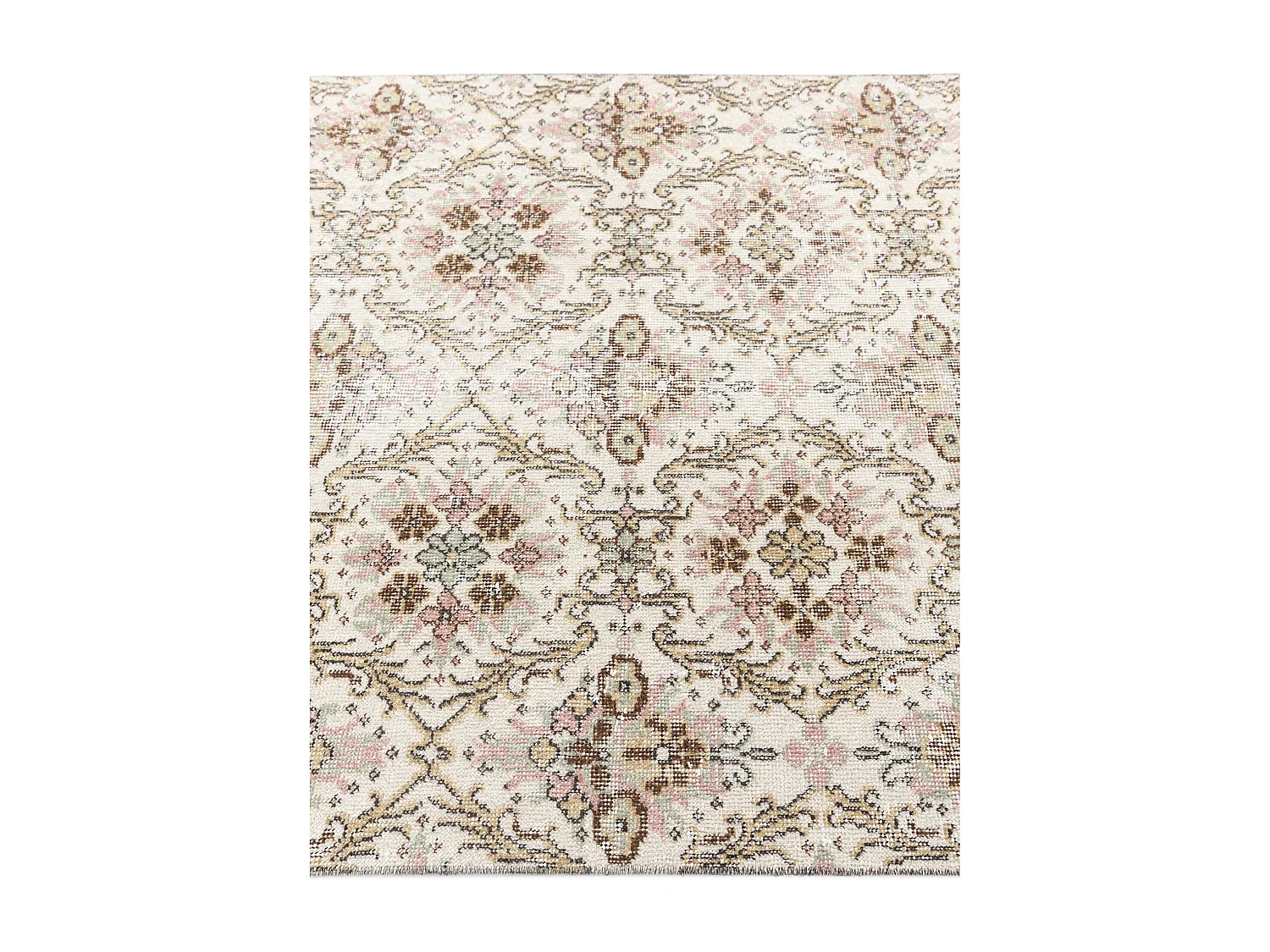 Wollteppich 122x216 Beige Ultra Vintage