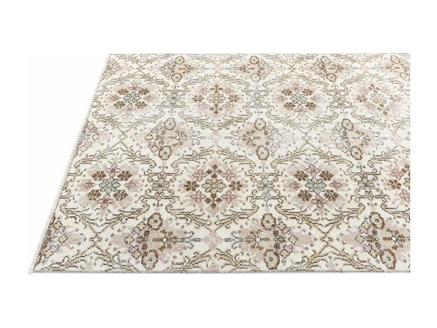 Tapis de laine 122x216 beige Ultra Vintage