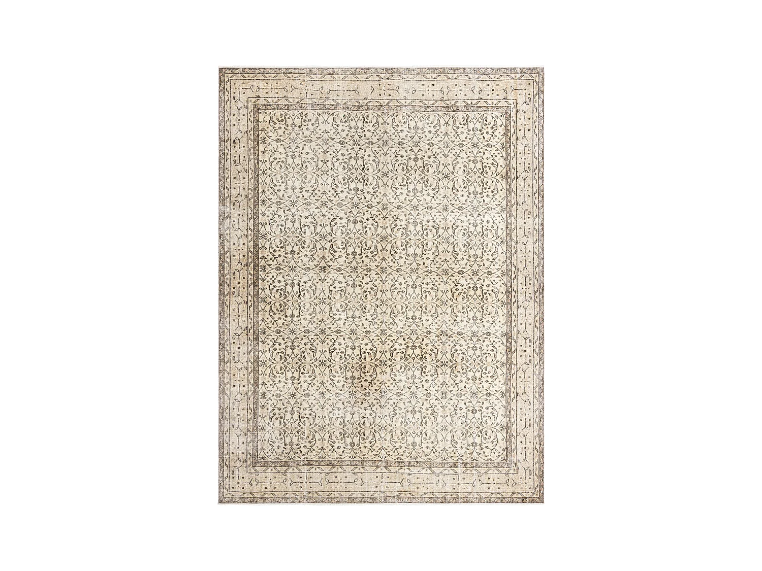Wollteppich 236x318 Braun Ultra Vintage