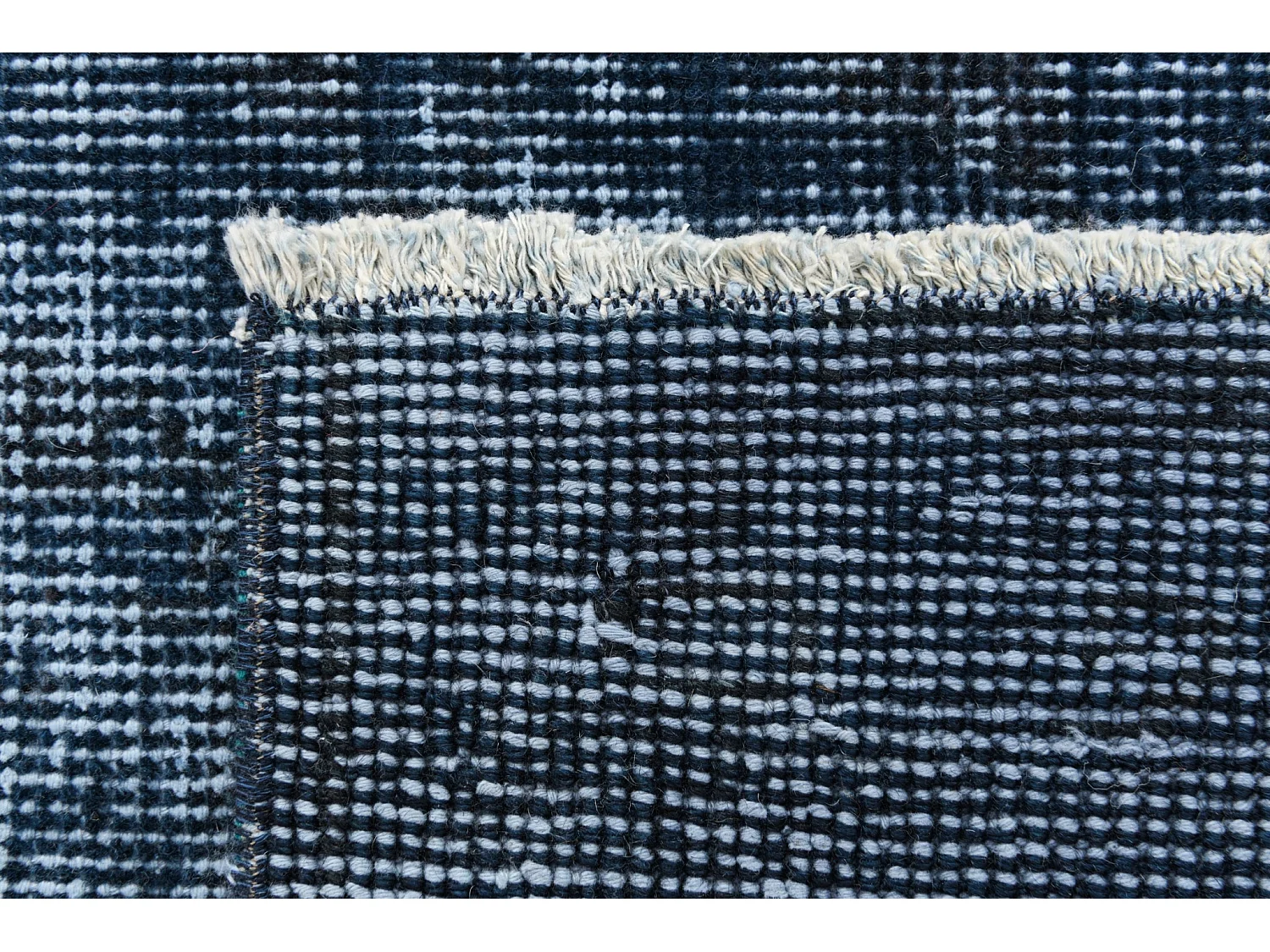 Tapis de laine 165x292 Bleu Ultra Vintage