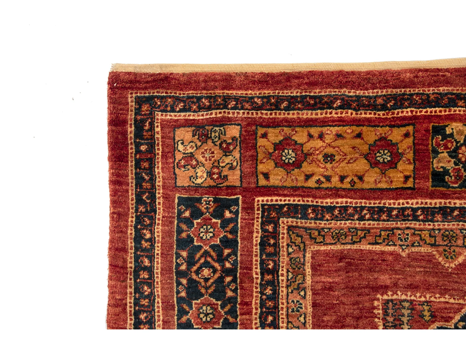 Wollteppich 109x157 Braun Kashkuli