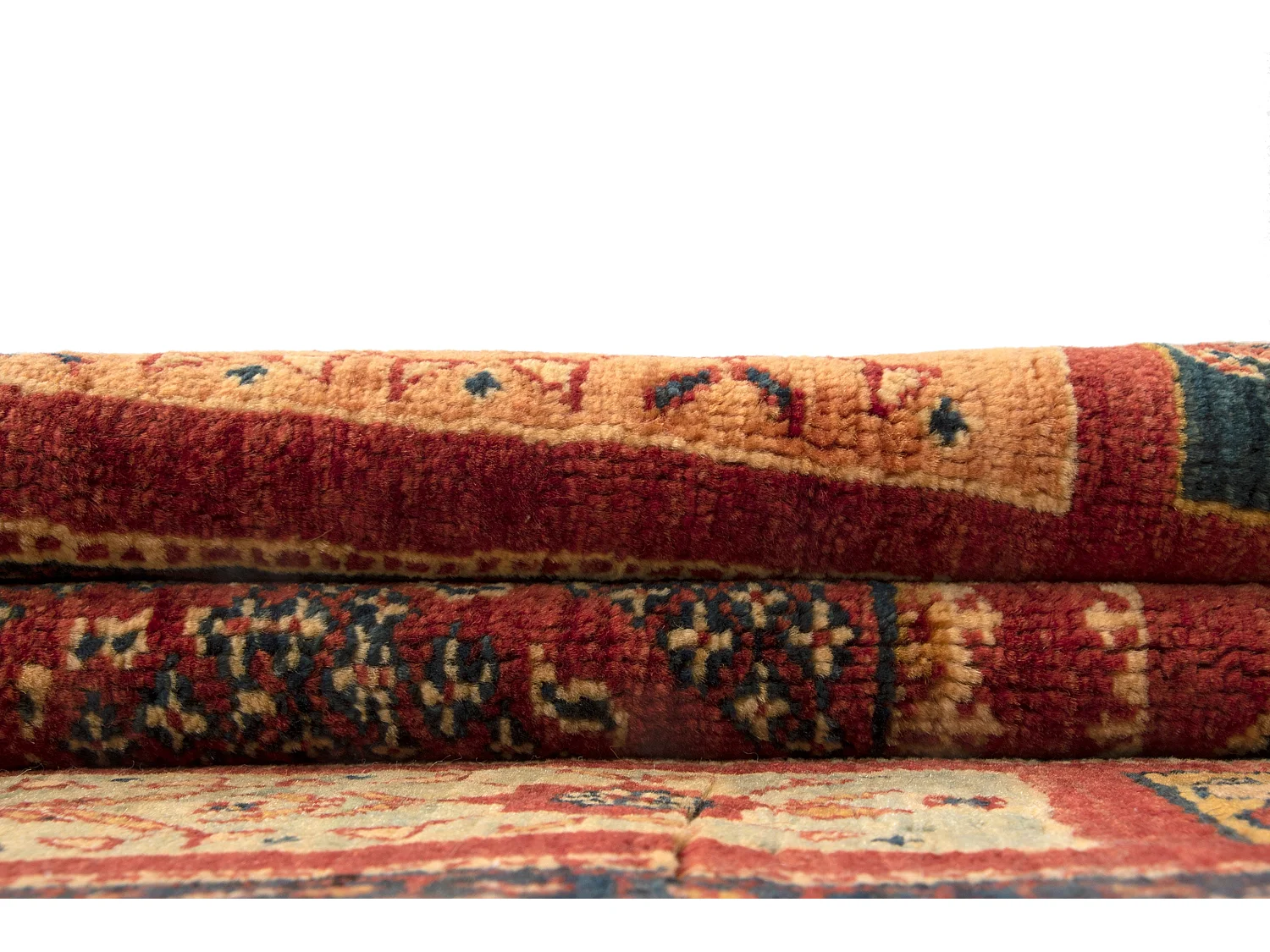 Wollteppich 109x157 Braun Kashkuli