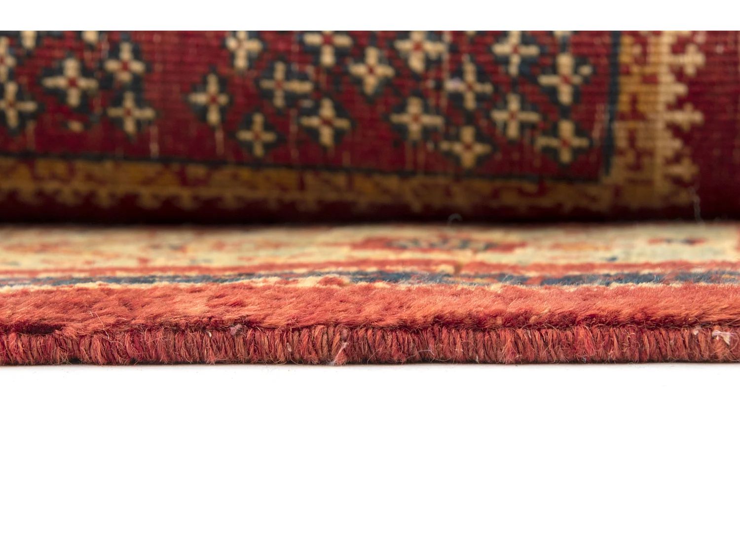 Wollteppich 109x157 Braun Kashkuli