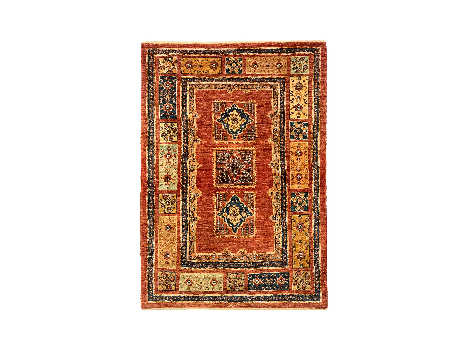 Tappeto in lana 109x157 marrone Kashkuli
