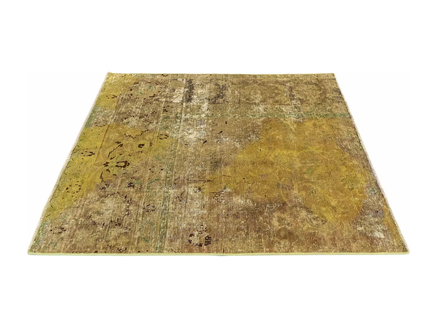 Wollteppich 110x115 Grün Vintage Royal