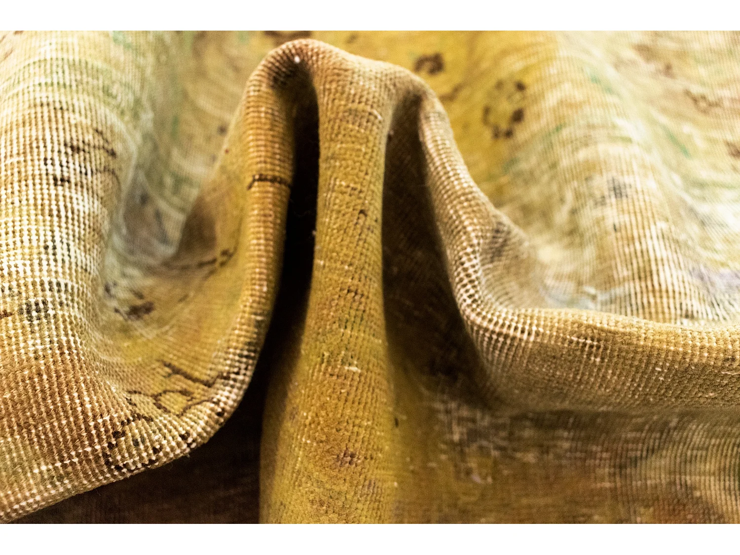 Tapis de laine 110x115 vert Vintage Royal