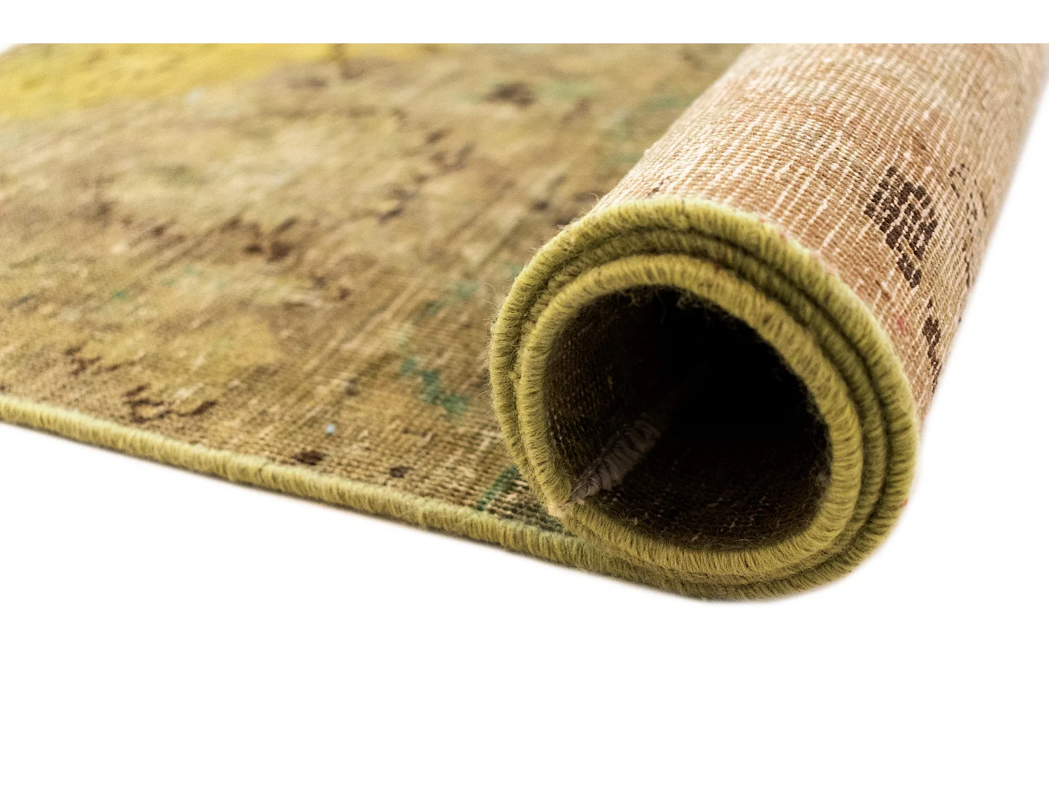 Tapis de laine 110x115 vert Vintage Royal