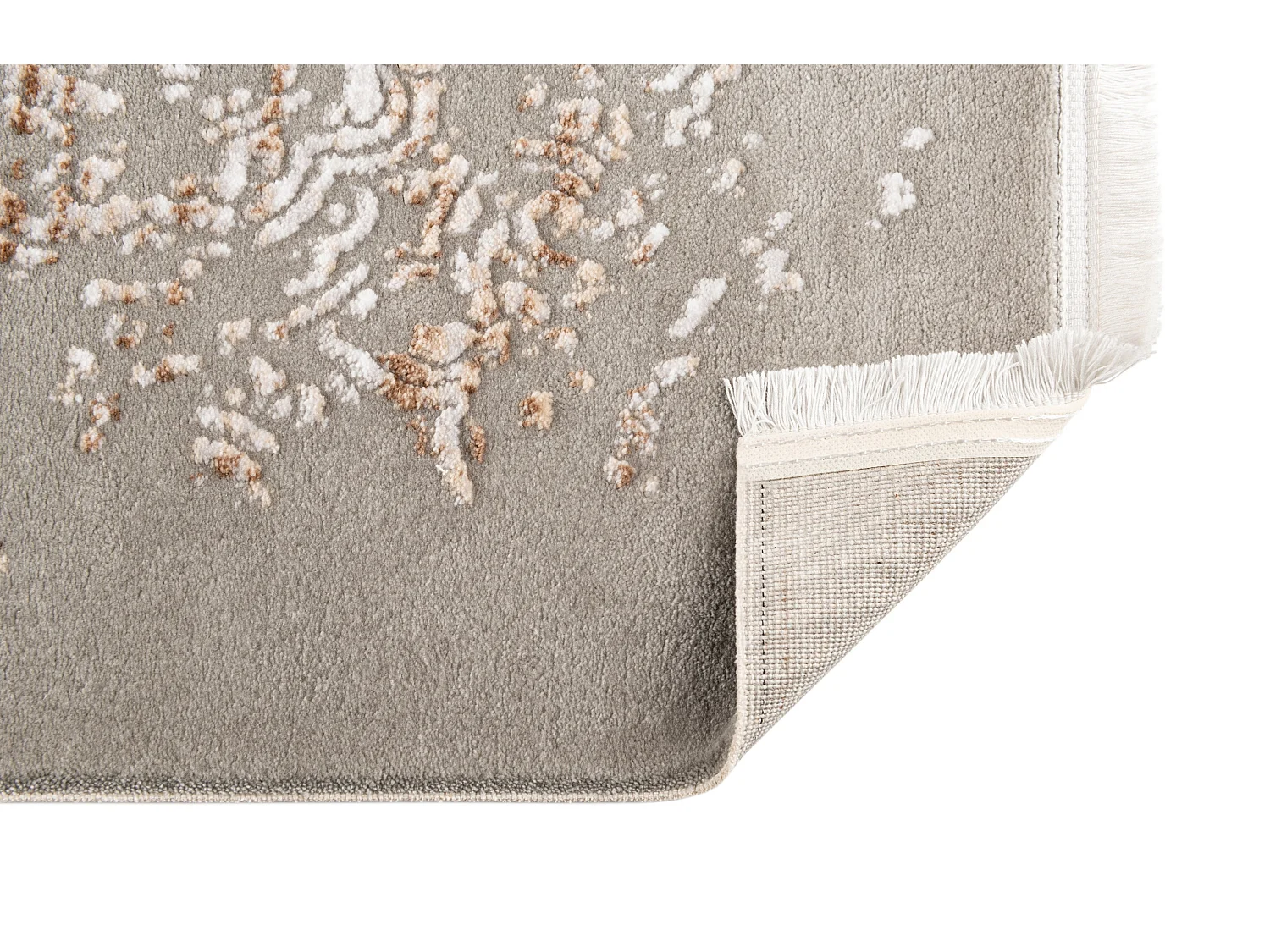 Tapis 160x245 gris beige Davos Charme