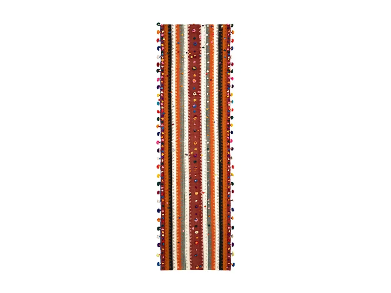 Tapis de laine 98x347 orange Jajim