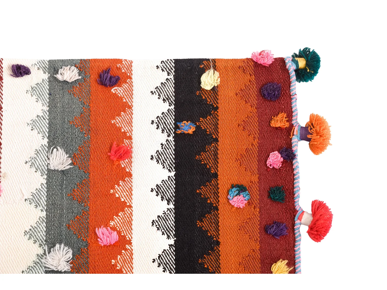 Wollteppich 98x347 Orange Jajim