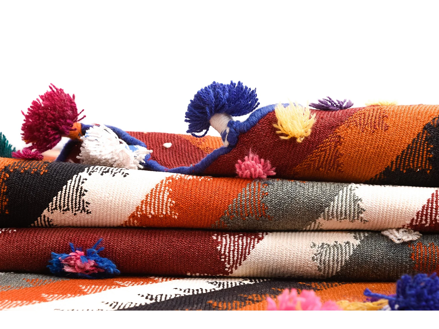 Wollteppich 98x347 Orange Jajim