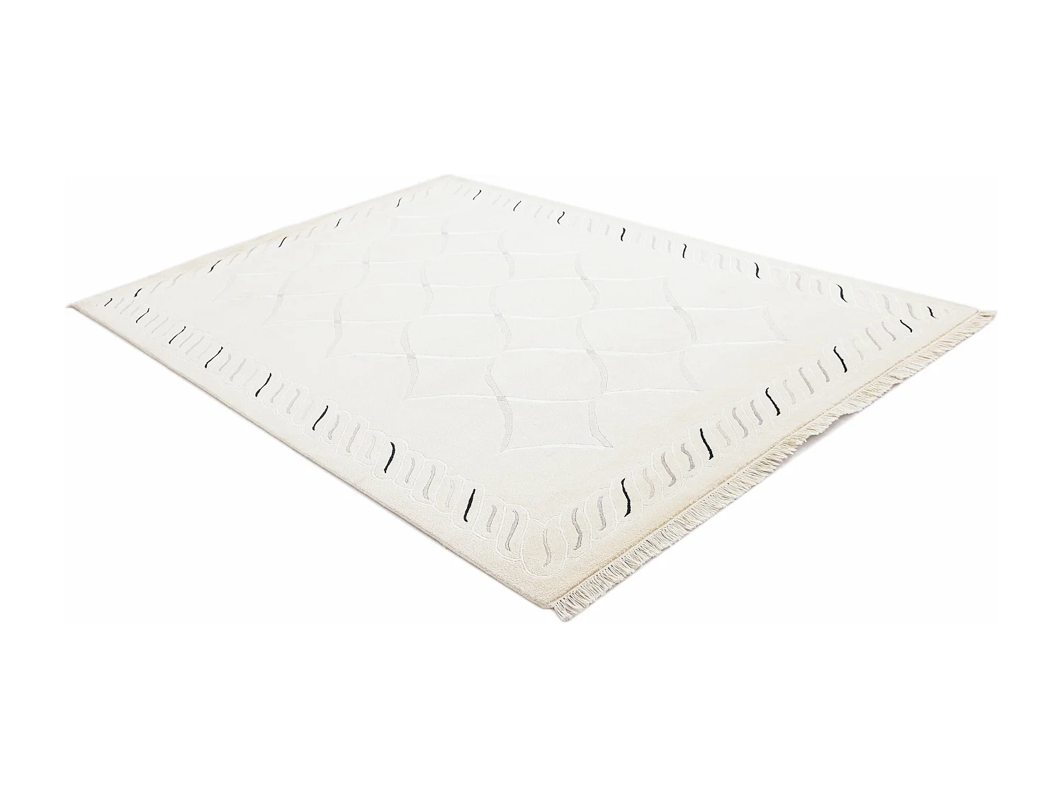 Tapis de laine 165x239 beige Darya