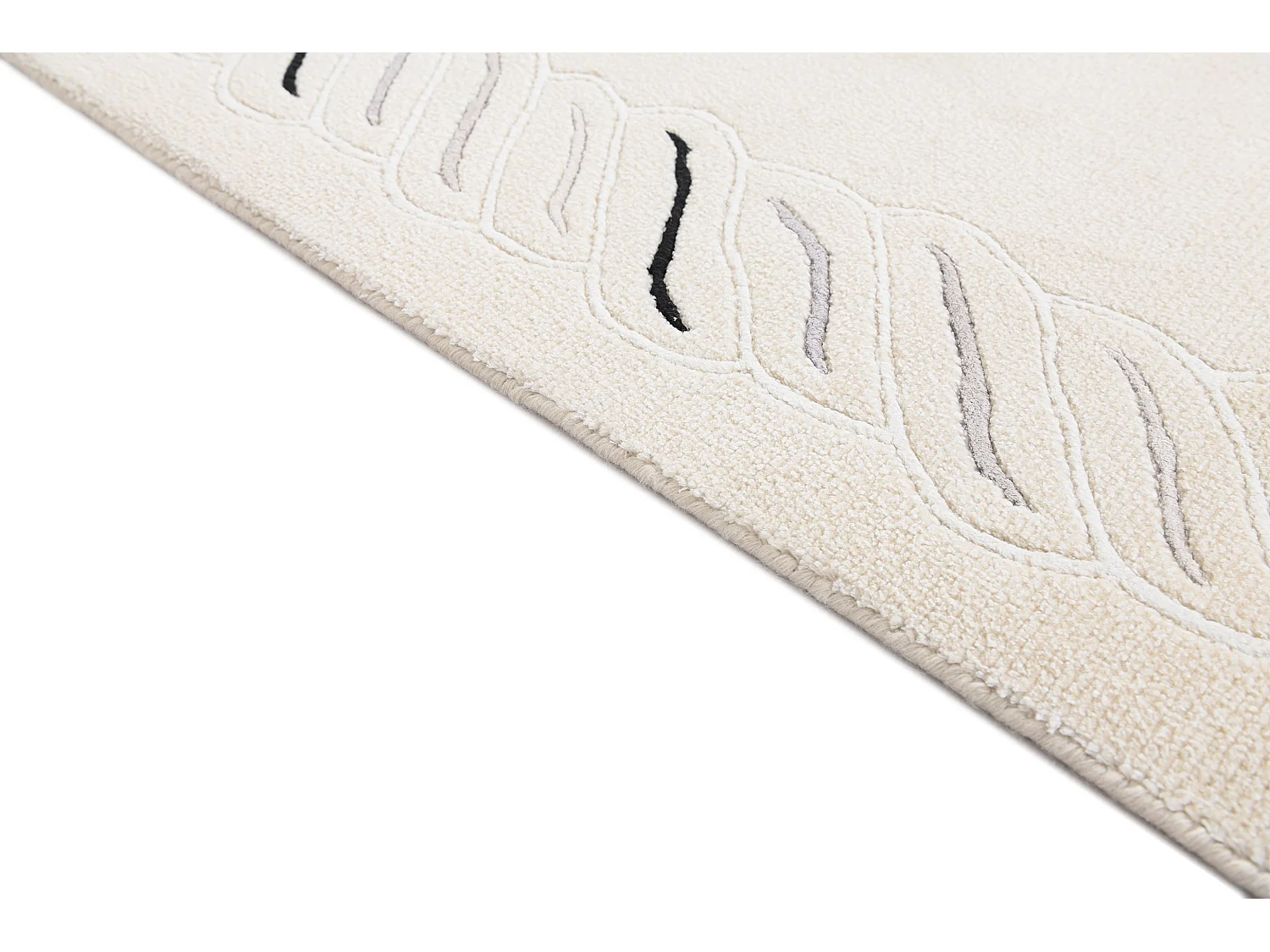 Tapis de laine 165x239 beige Darya