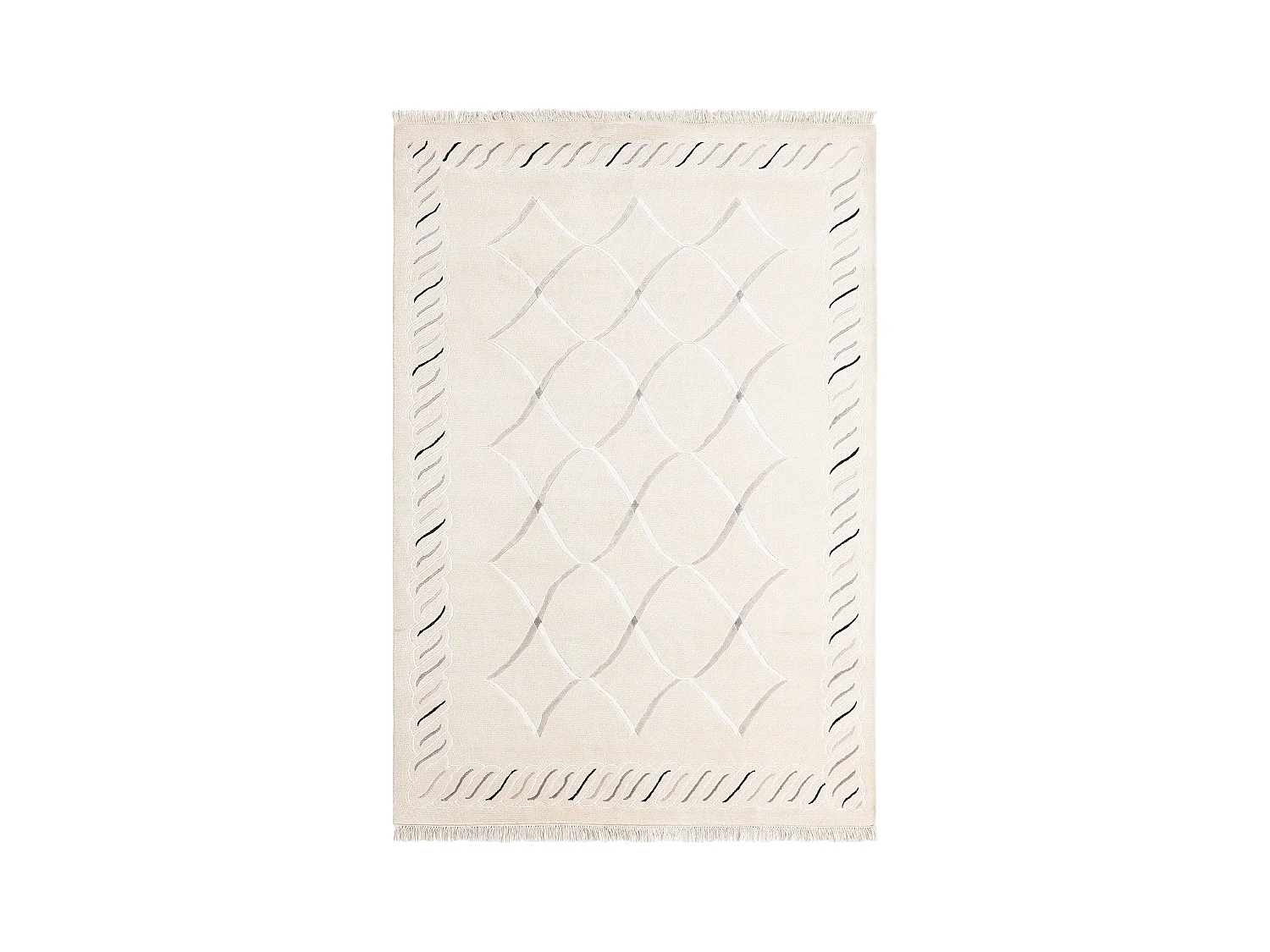 Tapis de laine 165x239 beige Darya