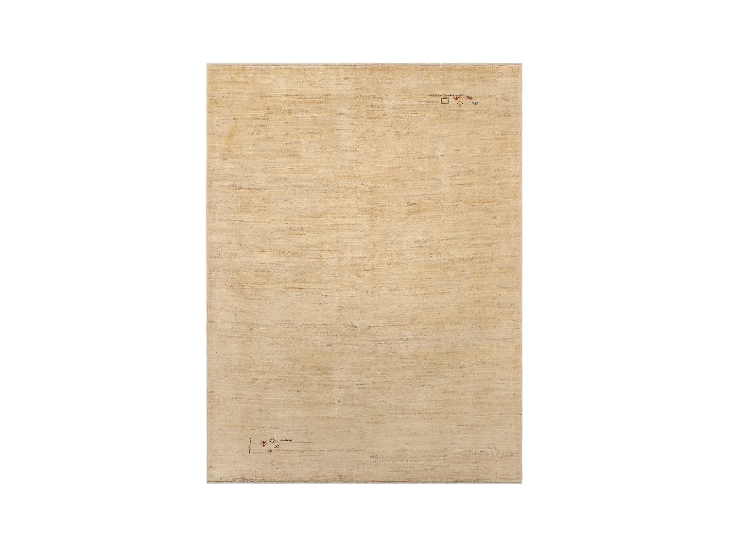 Tapis de laine 149x199 beige Gabbeh