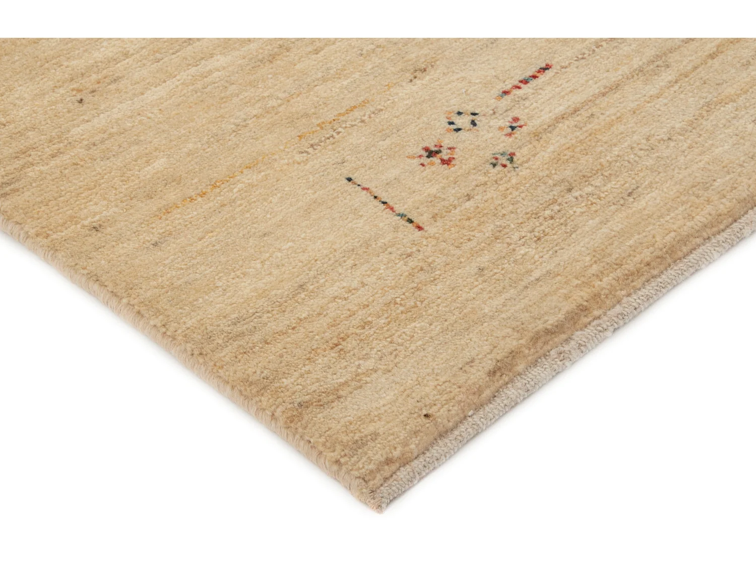 Tapis de laine 149x199 beige Gabbeh