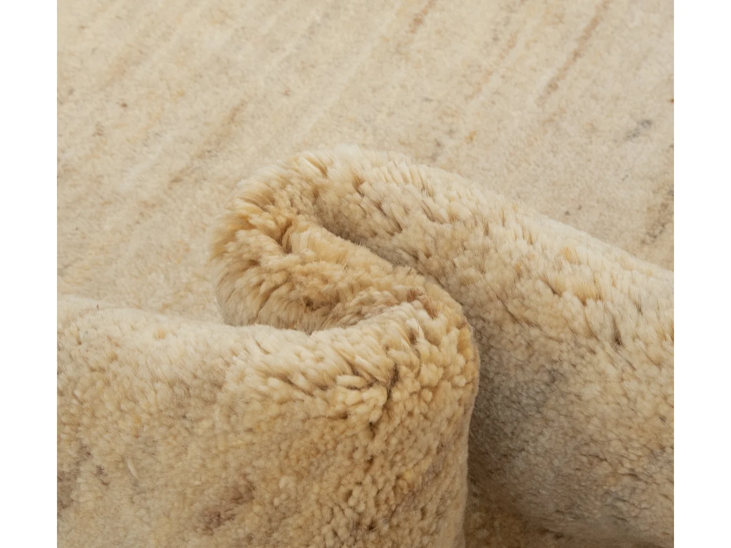 Tapis de laine 149x199 beige Gabbeh