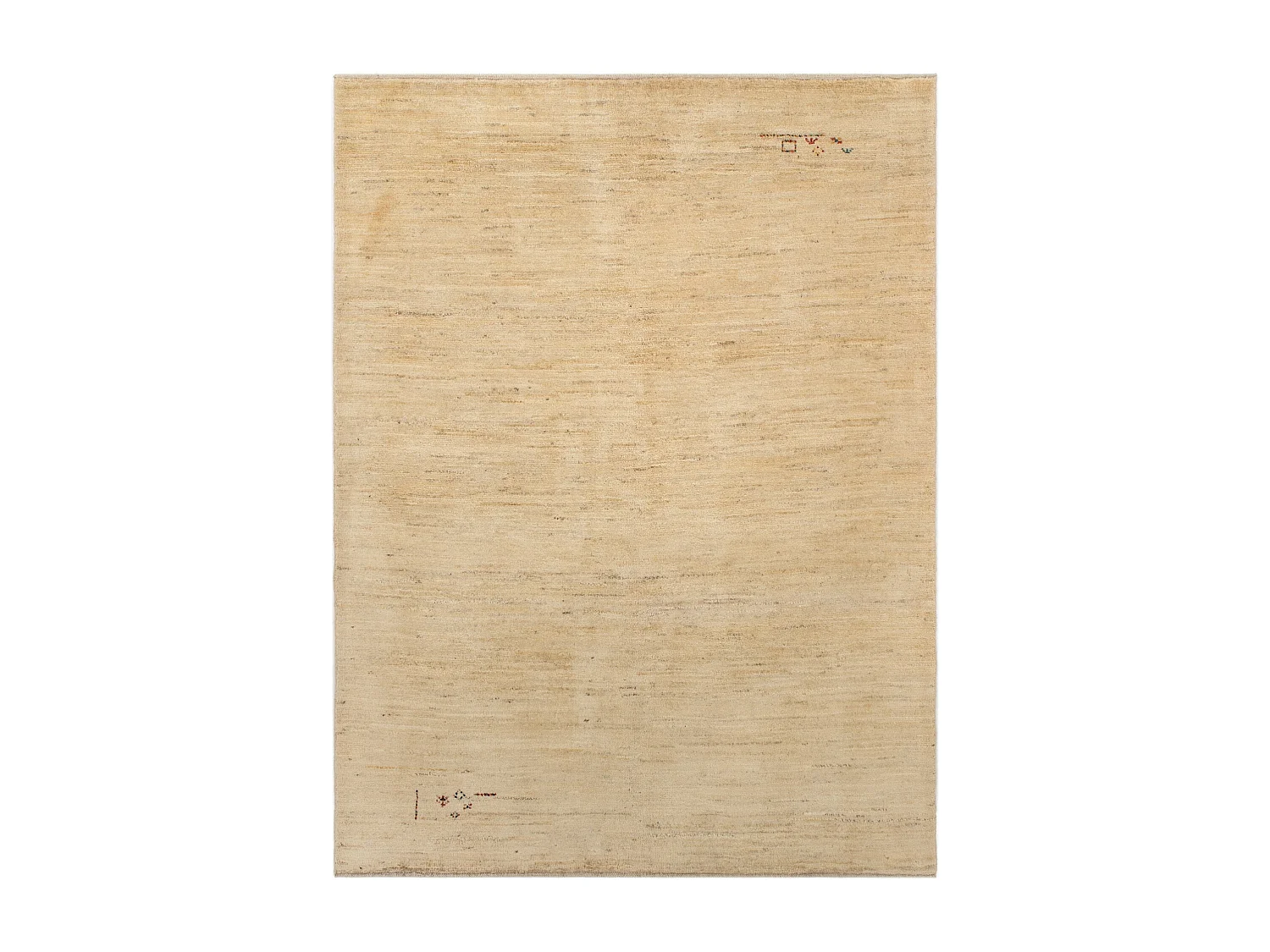 Tapis de laine 149x199 beige Gabbeh