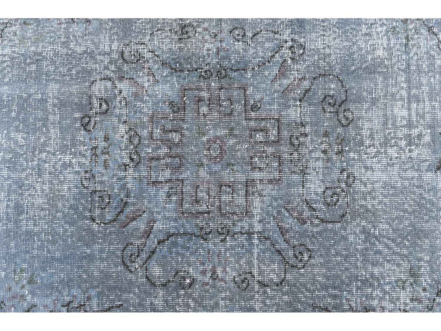 Tapis de laine 152x272 Bleu Ultra Vintage