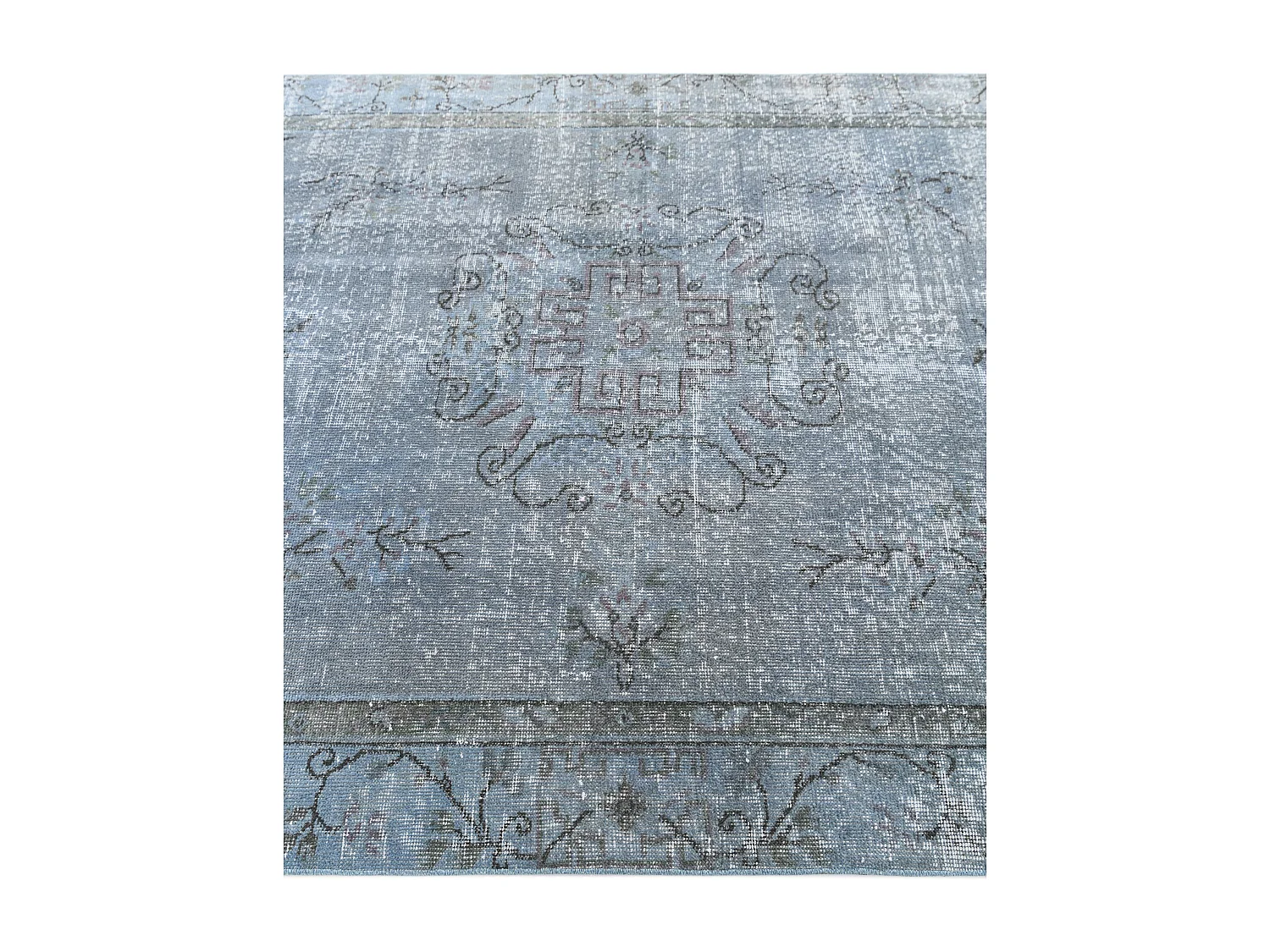 Tapis de laine 152x272 Bleu Ultra Vintage
