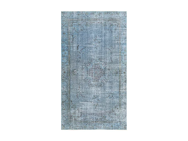 Tapis de laine 152x272 Bleu Ultra Vintage