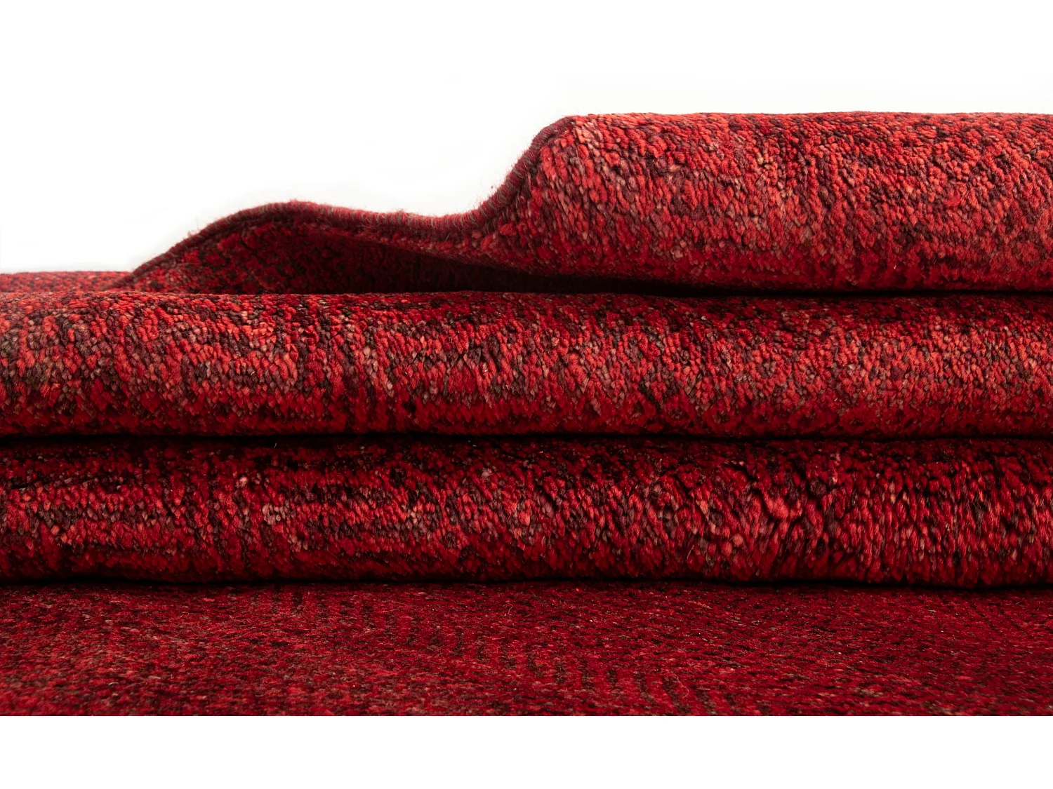 Wollteppich 141x196 Rot Juma