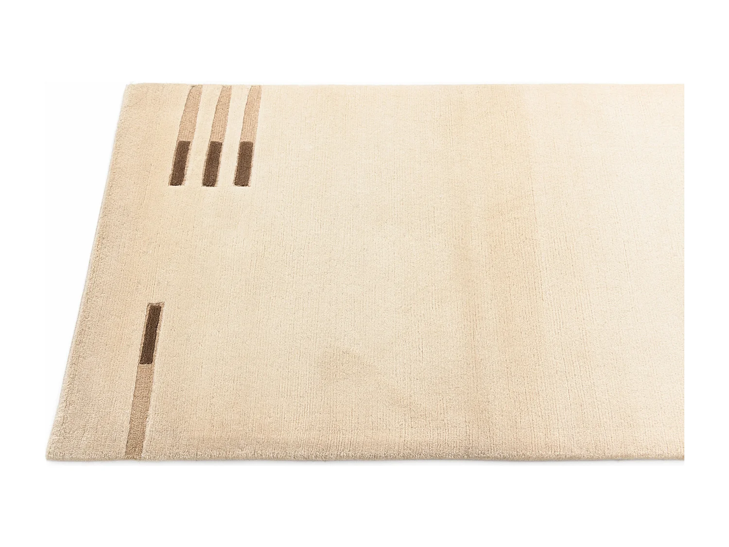 Tapis de couloir en laine 81x292 brun Darya