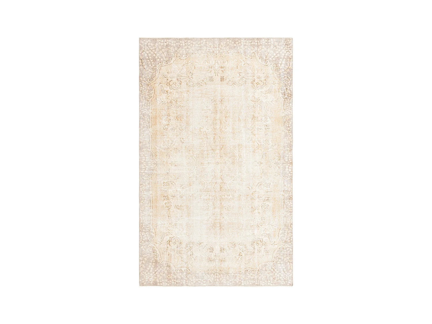 Wollteppich 165x264 Braun Ultra Vintage