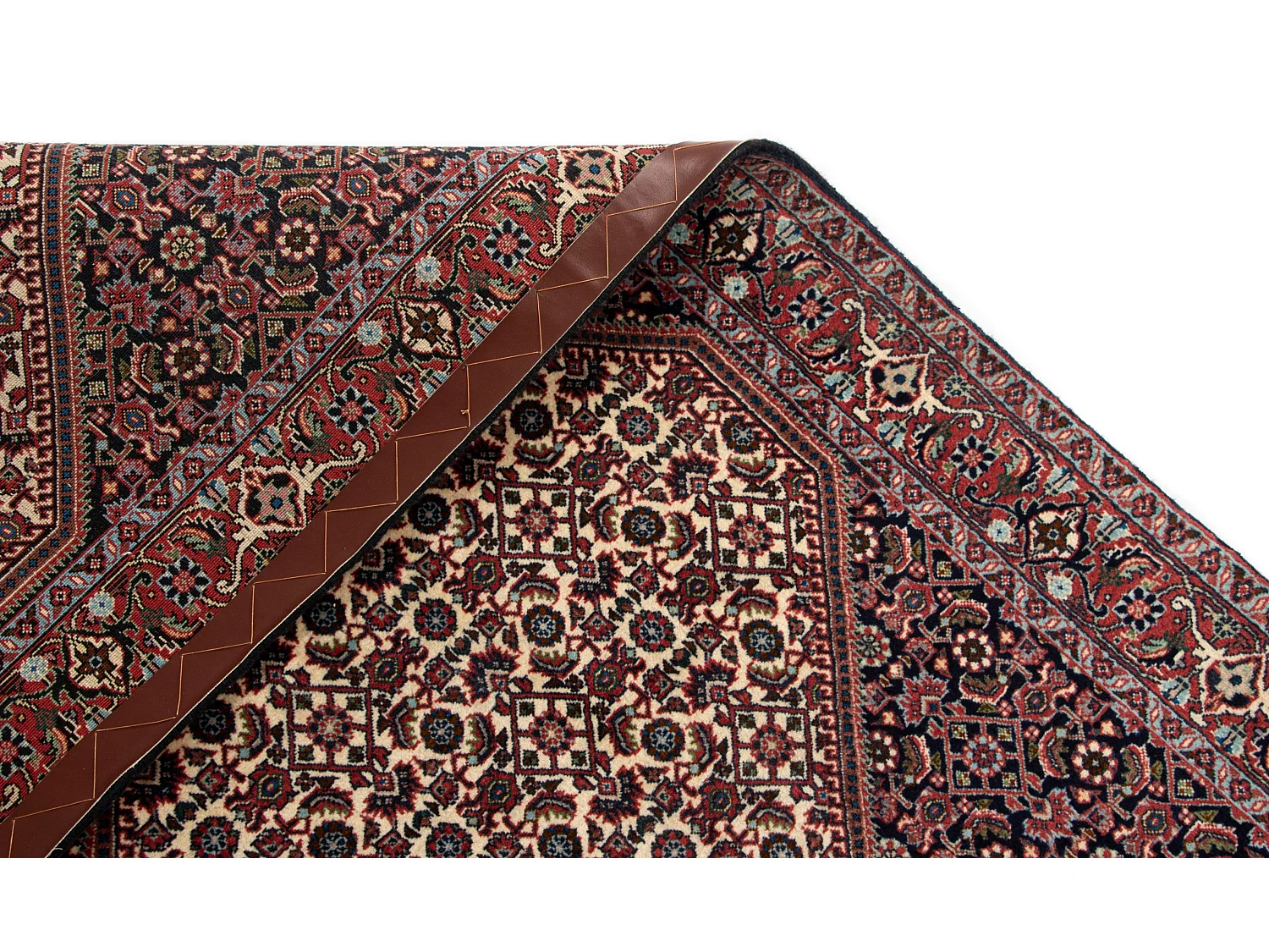 Tapis de couloir en laine 86x418 noir Bidjar