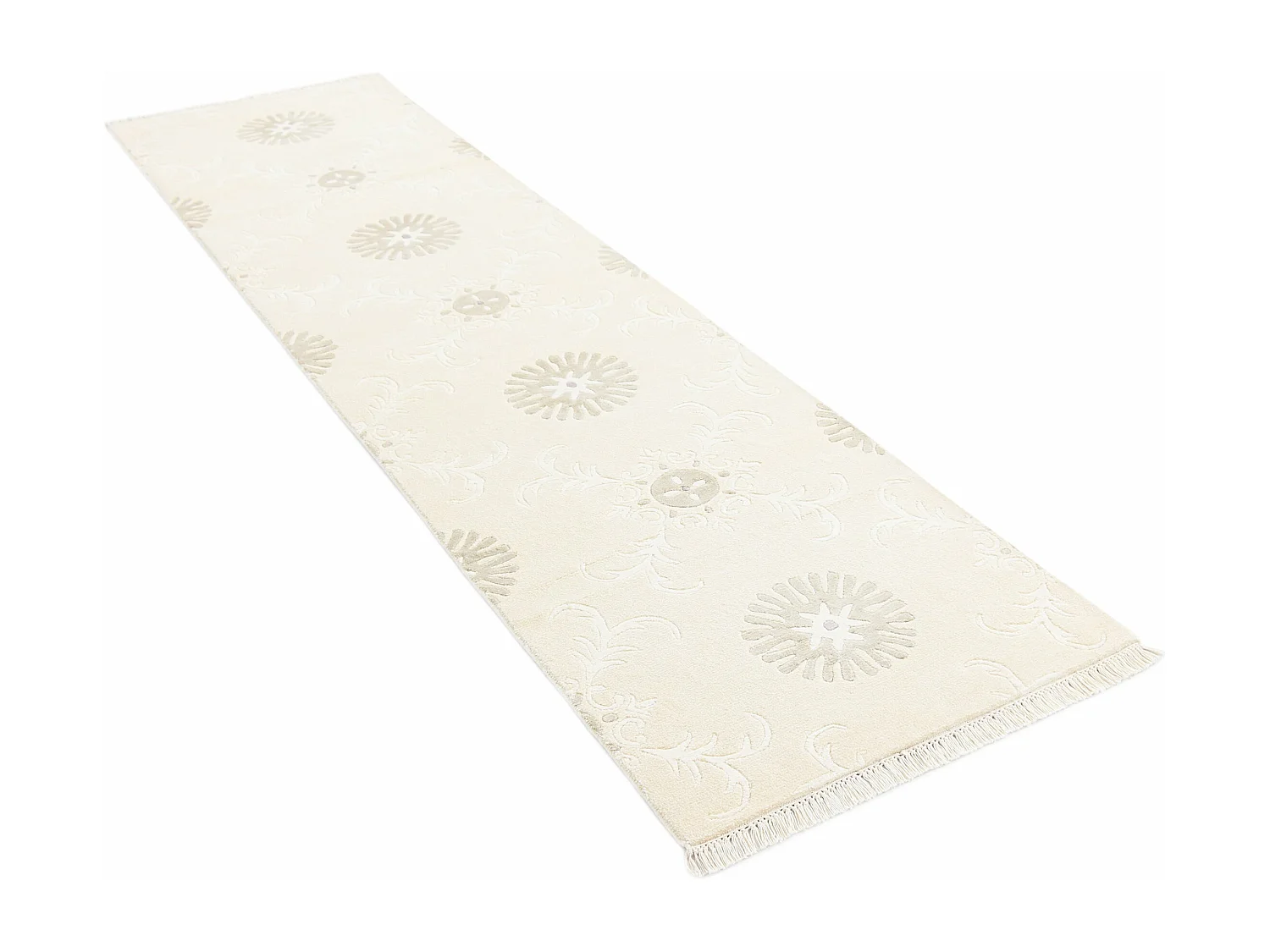 Tappeto per corridoio in lana 79x295 beige Darya
