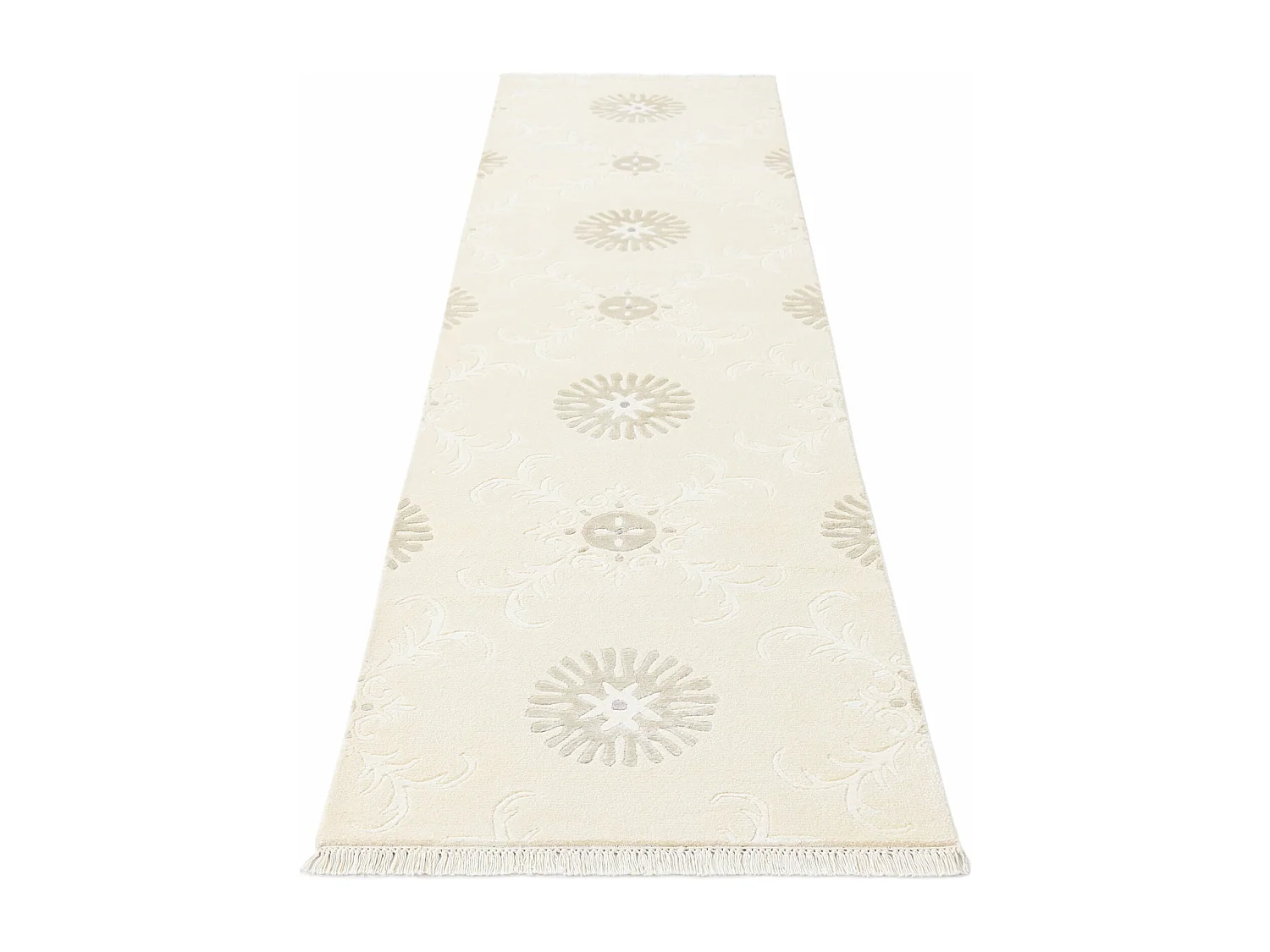 Tappeto per corridoio in lana 79x295 beige Darya