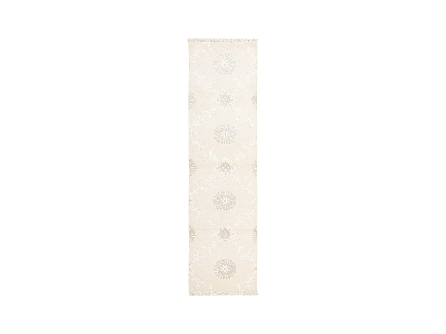 Tapis de couloir en laine 79x295 beige Darya