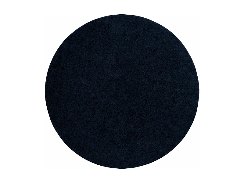 Tapis shaggy 185x185 nuit bleue Luzern