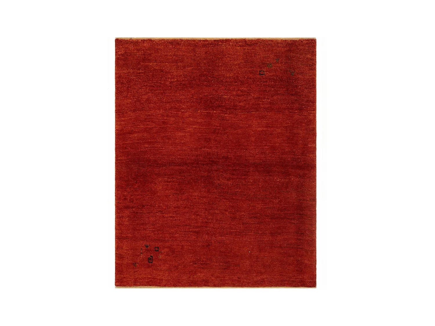 Tappeto in lana 121x150 rosso Gabbeh