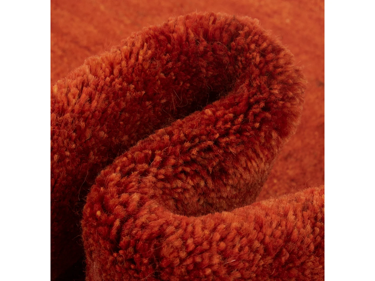 Tappeto in lana 121x150 rosso Gabbeh