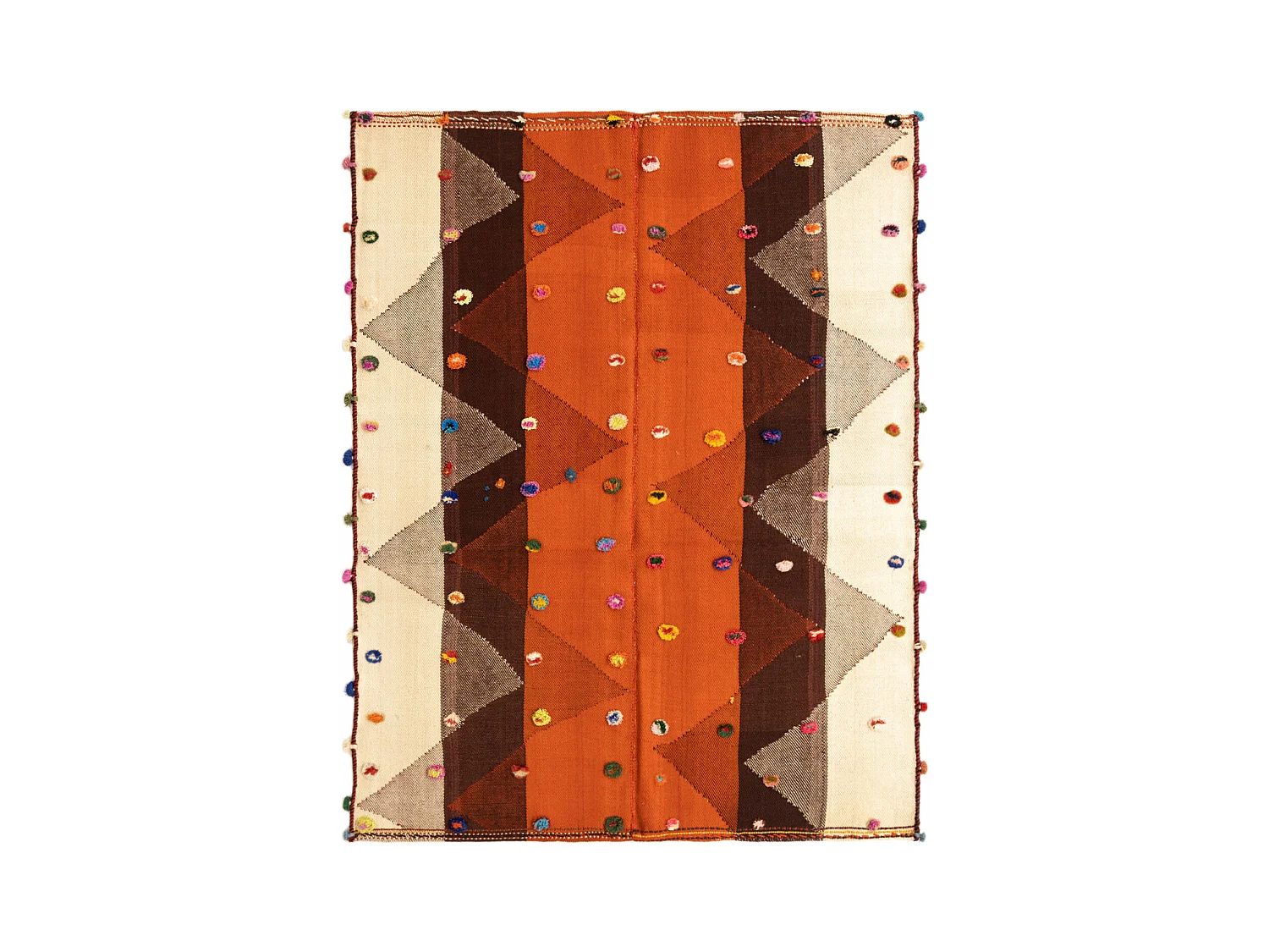 Tapis de laine 150x198 orange Jajim