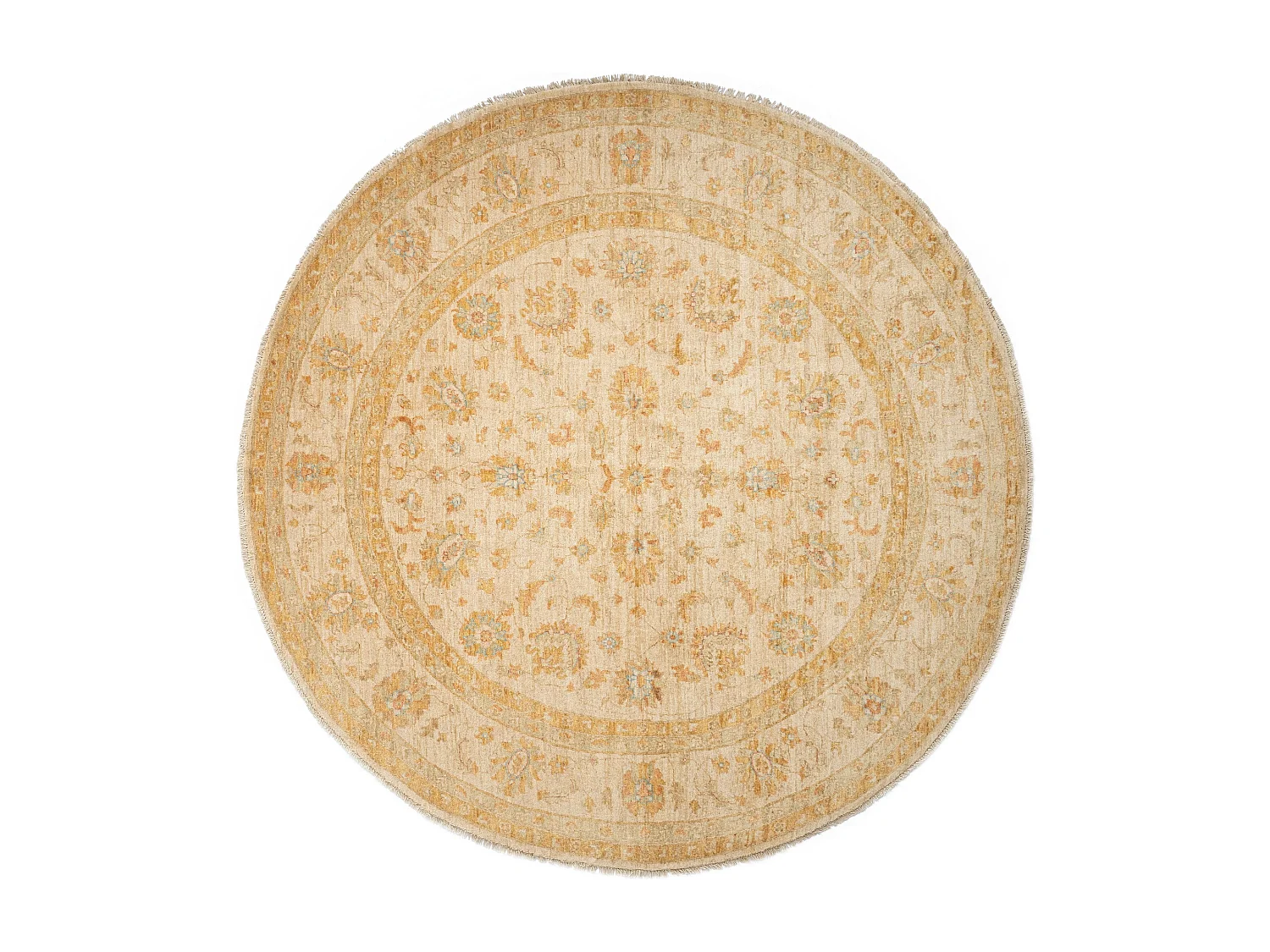 Wollteppich 253x254 Beige Kaizar