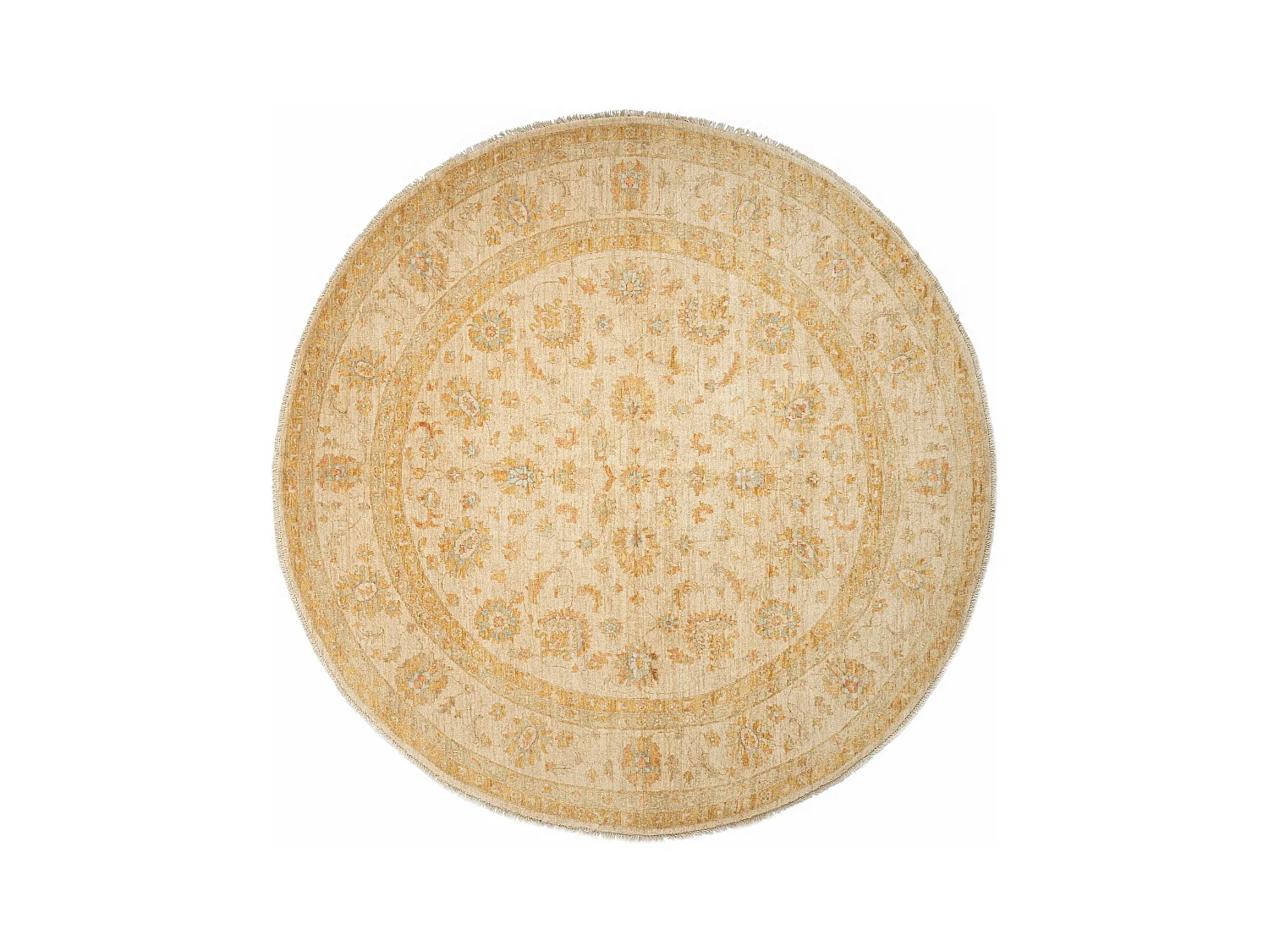 Wollteppich 253x254 Beige Kaizar