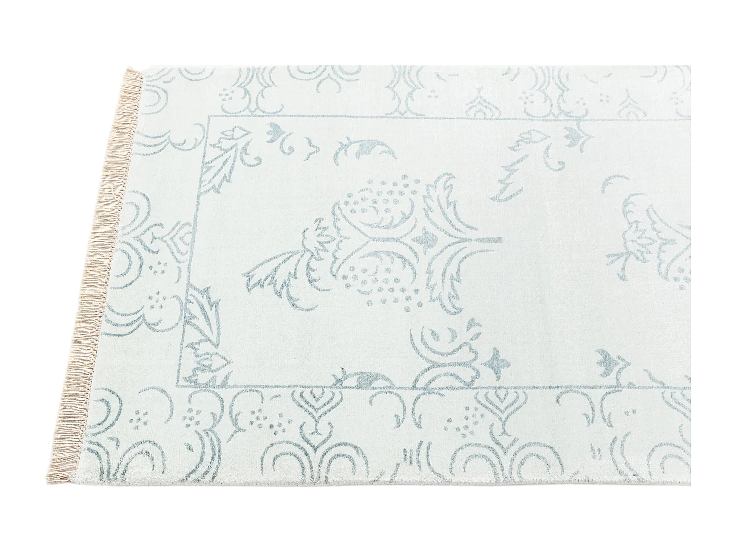 Tappeto per corridoio in lana 79x300 blu Darya