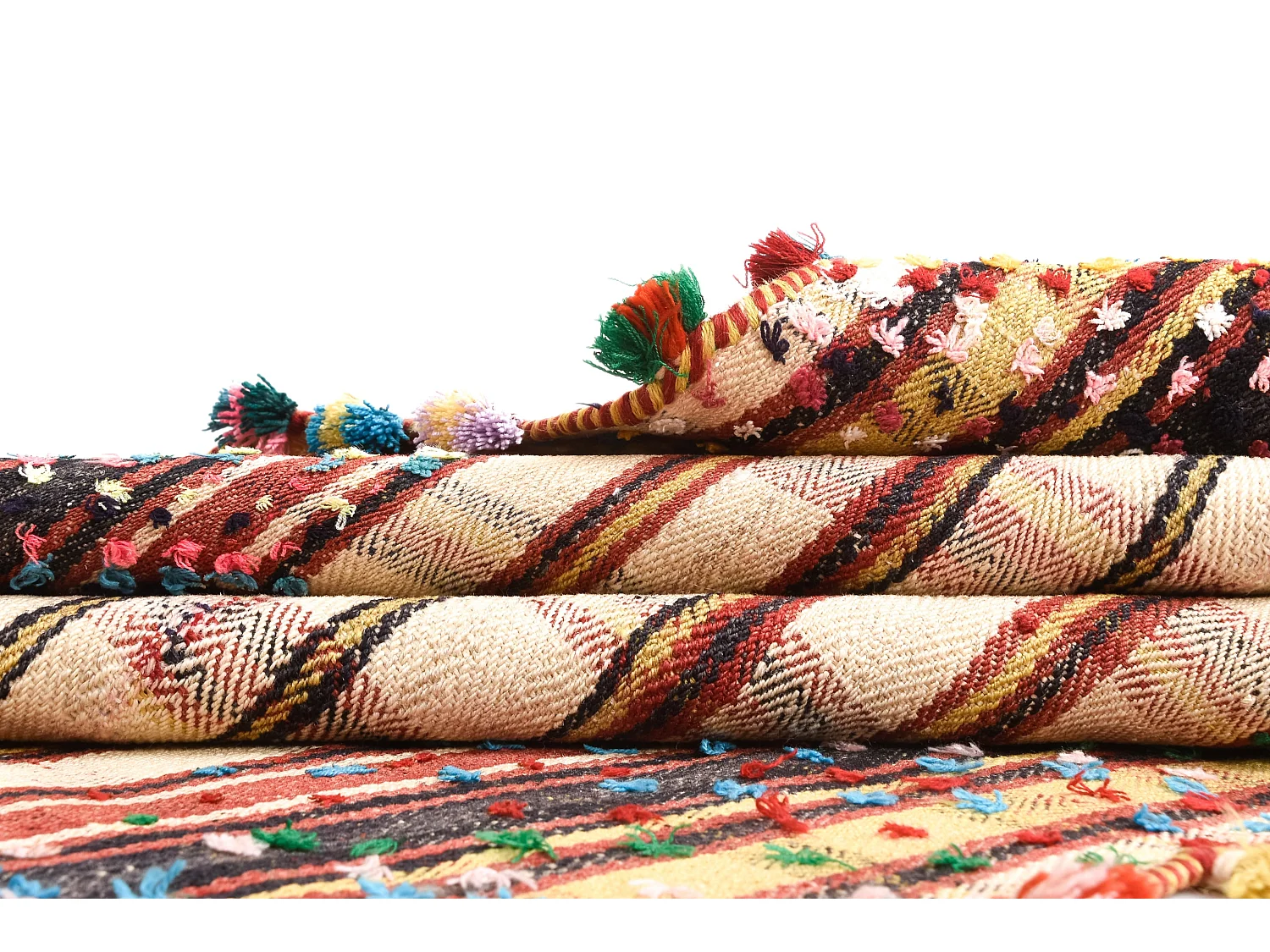 Wollteppich 115x230 Beige Jajim