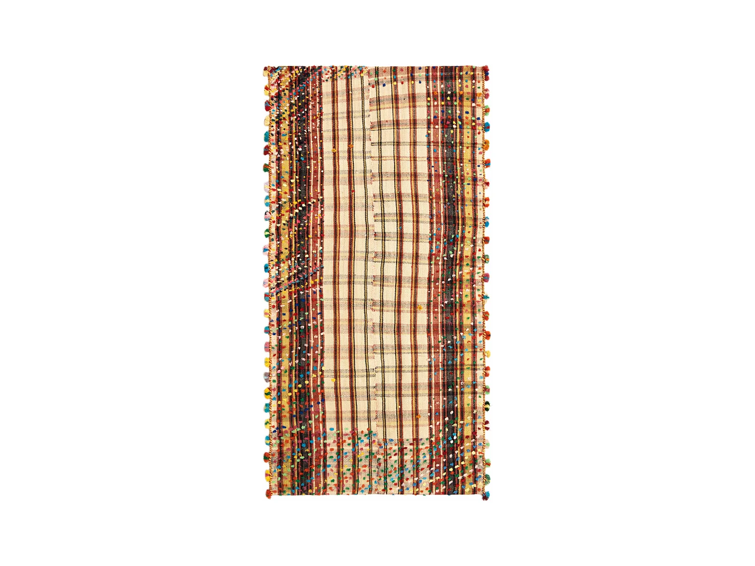 Wollteppich 115x230 Beige Jajim