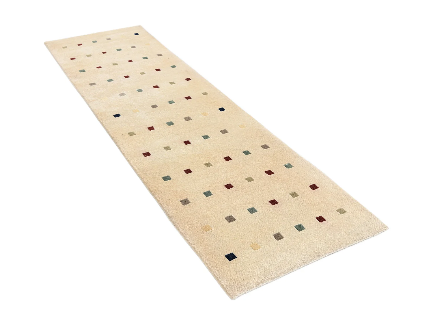 Tappeto per corridoio in lana 76x269 beige Darya