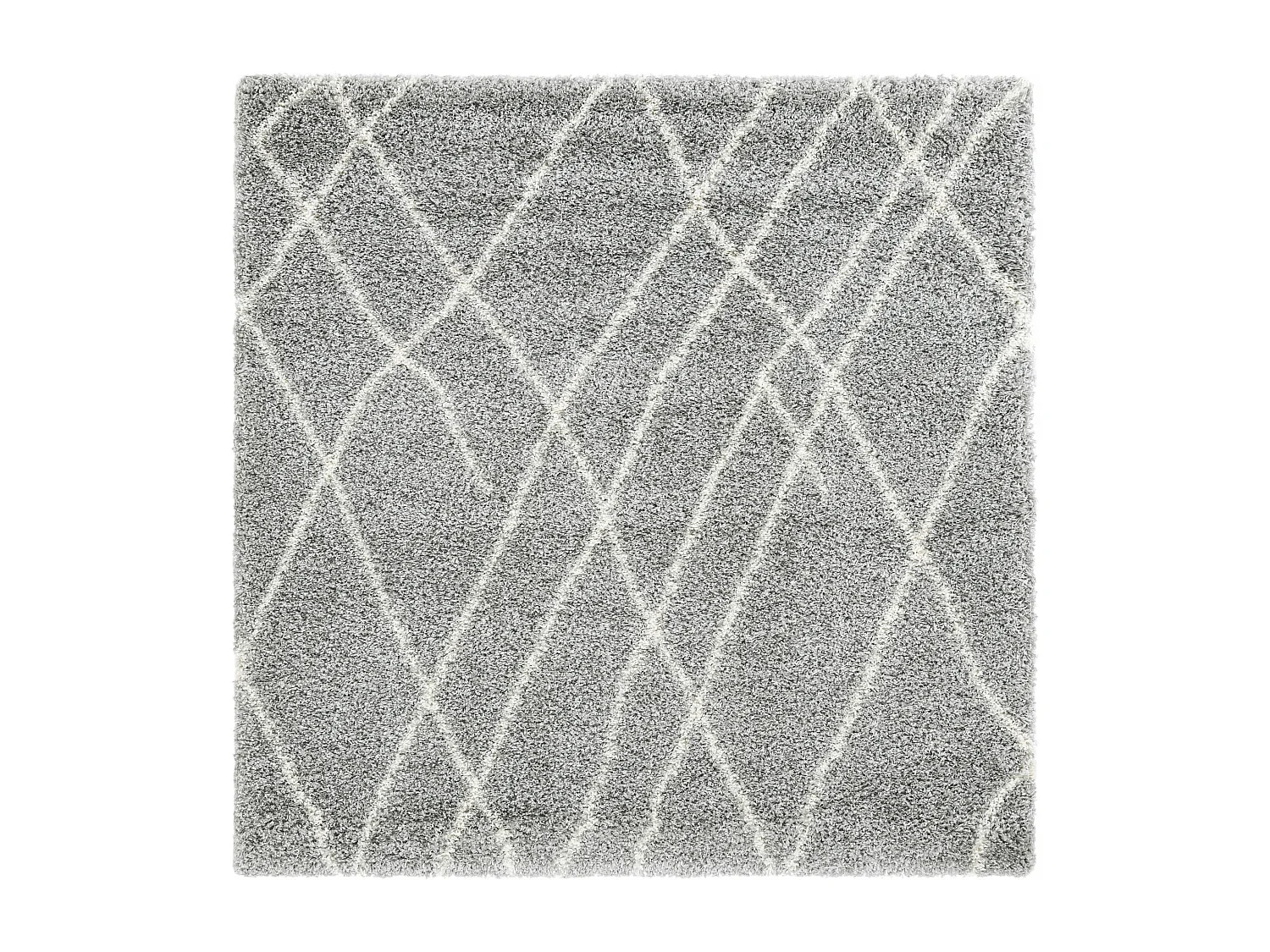 Tappeto shaggy  185x185 grigio Lachen Fence