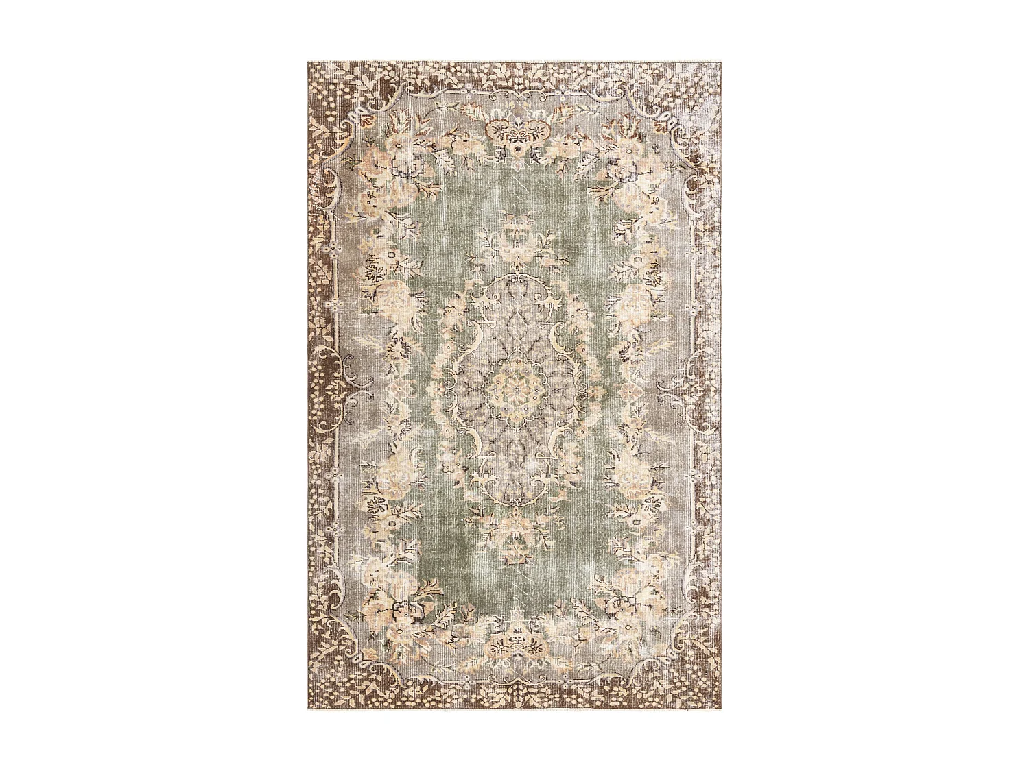 Tapis de laine 183x287 brun Ultra Vintage