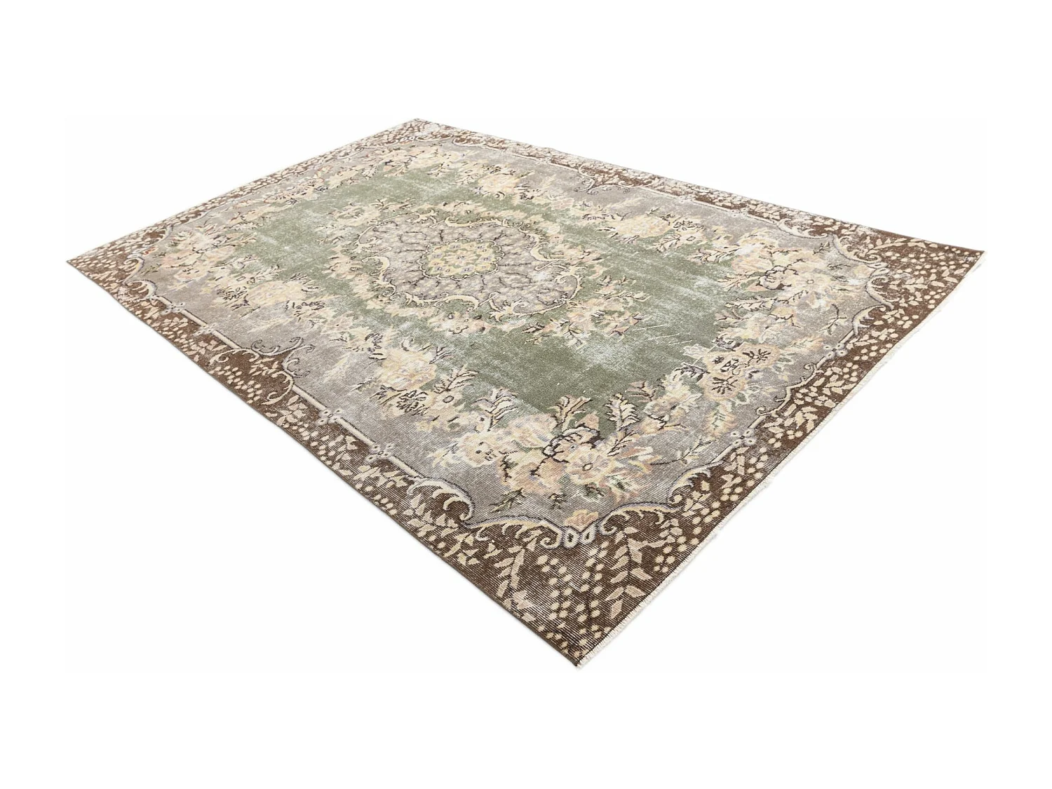 Tapis de laine 183x287 brun Ultra Vintage