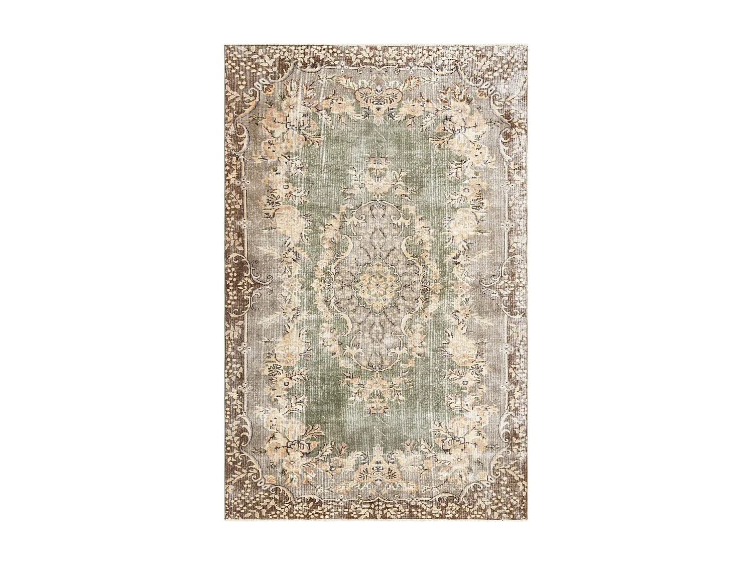 Tapis de laine 183x287 brun Ultra Vintage