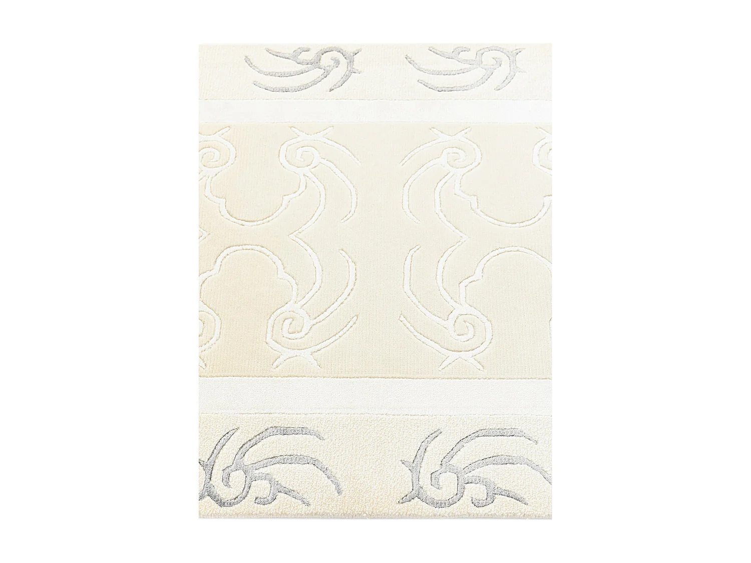 Läufer-Wollteppich 79x206 Beige Darya